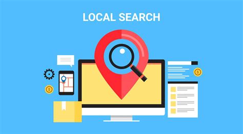 local search results.